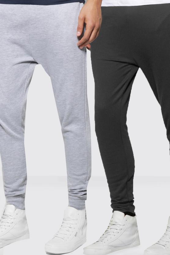 2 Pack Drop Crotch Joggers